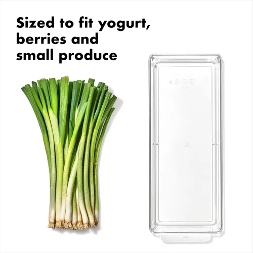 Miniatura 2 de OXO Good Grips - Contenedor de organización para nevera, 5 x 14 pulgadas, para tazas de yogur, productos pequeños, contenedores de bayas y más