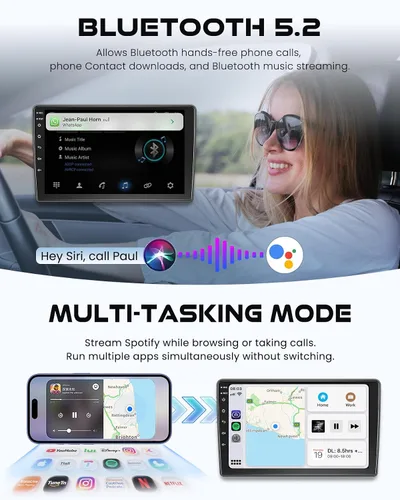Miniatura 5 de para Ford F150 2009-2014 4+64 Android 13 Radio de Coche, Estéreo de Coche con Pantalla Táctil IPS de 9 Pulgadas con Carplay/Android Auto
