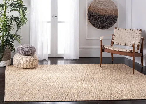 Miniatura 11 de SAFAVIEH Palm Beach Collection - Alfombra para pasillo, 2 pies 3 pulgadas x 10 pies, color beige y beige, diseño de sisal, no desprende pelusa