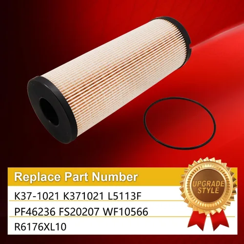 Miniatura 2 de Filtro de combustible K37-1021 para reemplazar L5113F PF46236 FS20207 WF10566 R6176XL10 compatible con motores Peterbilt Kenworth Truck ISX-15