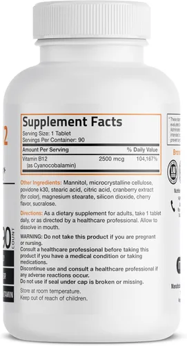 Miniatura 2 de Vitamina B12 de Bronson, 0,000088 oz, sublingual, de rápida liberación, 1
