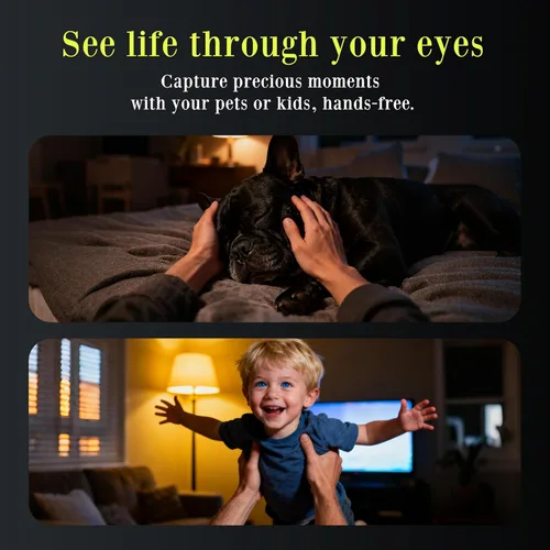 Miniatura 4 de Últimas gafas inteligentes AI con cámara 4K - Grabación de video manos libres, audio de oído abierto y conexión inalámbrica para Vlog, conducción