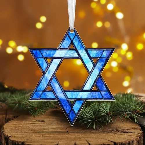 Miniatura 11 de FLAGWIX Regalos Cristianos de Navidad para Mujeres Fe - Adornos Acrílicos 2025 para Decoraciones de Árbol - Adorno de Cruz de Navidad, Regalos