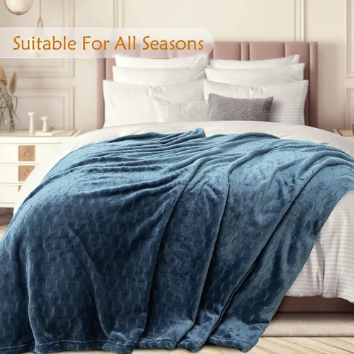 Miniatura 3 de TOONOW - Manta decorativa de vellón, supersuave, afelpada, cómoda y mullida, con patrón geométrico, franela de microfibra, para sillón, cama y sofá