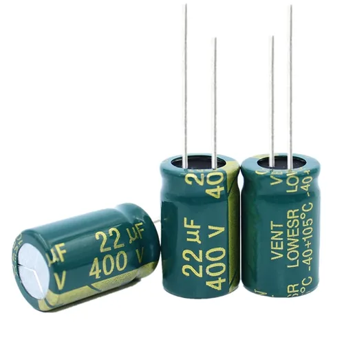 Miniatura 14 de 20 condensadores electrolíticos de 10 UF/400 V, condensadores electrolíticos de aluminio de alta frecuencia para refrigerador, TV, monitor LCD