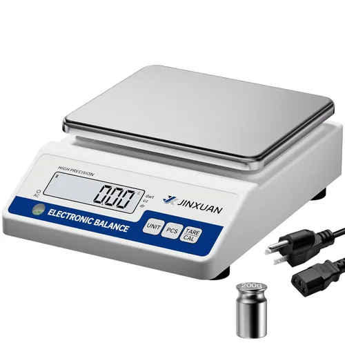 Escala de Laboratorio 1000g Balanza Digital de 0.01 Gramo de Precisión Escala de Balance Electrónica Analítica para Joyería, Cocina, Laboratorio,