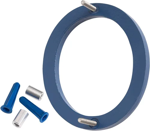 Miniatura 3 de Montague Metal Products MHN-12-F-SB1-0 Números flotantes modernos de aluminio cepillado sólido, 12 pulgadas, azul marino con recubrimiento en polvo