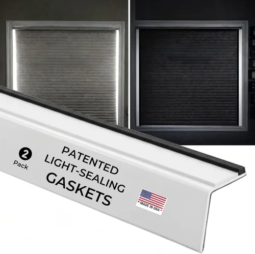 Tiras de bloqueo de luz – Blancas 152 cm, Juego de 2 – Bloqueador de luz para persianas enrollables y cortinas de celulosa – Bloqueador de luz
