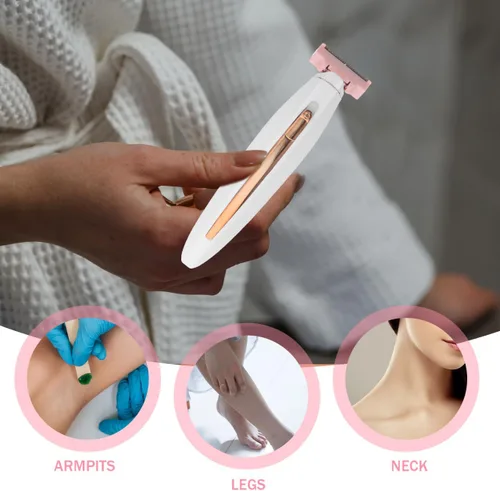 Miniatura 4 de FOMIYES 1 Unidades Dispositivo de Eliminación para Mujeres Portátil Depilador Cuerpo Dehairing Herramienta para Piernas Brazos Axilas Bikini Línea