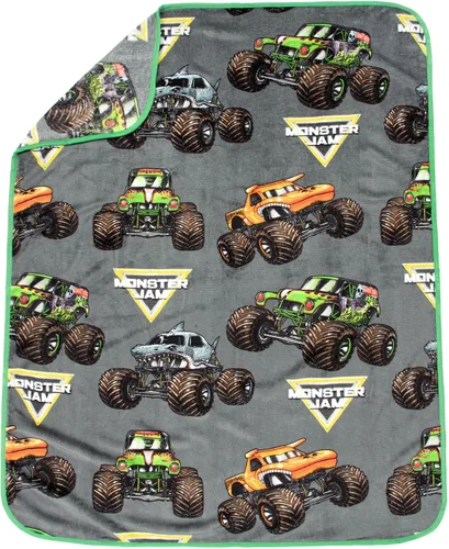 Miniatura 4 de Jay Franco Juego de ropa de cama Monster Jam Grave Digger Nogginz - Manta ligera de viaje de 40 x 50 pulgadas y funda de almohada - Juego de ropa