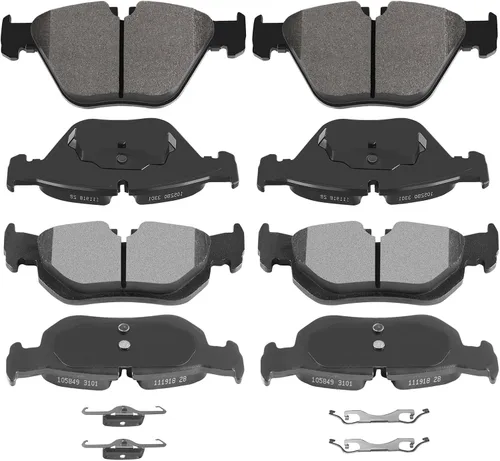 Miniatura 13 de ECCPP - Juego de 4 pastillas de freno de disco de cerámica traseras para 1994 1995 1996 1997 1998 1999 2000 2001 2002 2003 2004 para Ford Mustang
