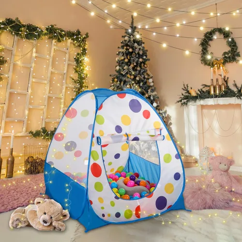 Miniatura 4 de EocuSun Casa de juegos emergente, piscina de pelotas tienda de juegos para niños para interiores y exteriores, tienda plegable para niños niñas