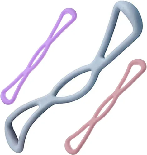 Beaupretty 3 bandas de resistencia de yoga de alta elasticidad, correas de entrenamiento de estiramiento creativo para entrenamiento de fuerza de