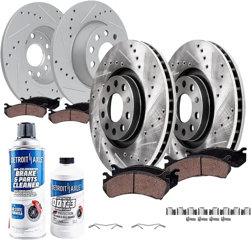 Miniatura 18 de Detroit Axle - Kit de freno delantero para Chevy GMC Silverado Sierra Yukon XL Express Savana Suburban 1500 Tahoe Avalanche Cadillac Escalade Pinza