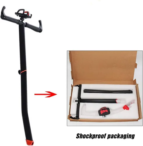 Miniatura 4 de ToLanbbt Manillar de patinete ajustable para Segway Ninebot Mini PRO con soporte para teléfono, control de palanca de liberación de presión de Negro