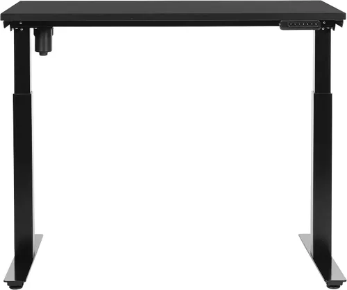 Miniatura 6 de Office Star Prado - Mesa motorizada de altura ajustable de 4 pies con control de memoria programable de 4 posiciones, parte superior negra y base