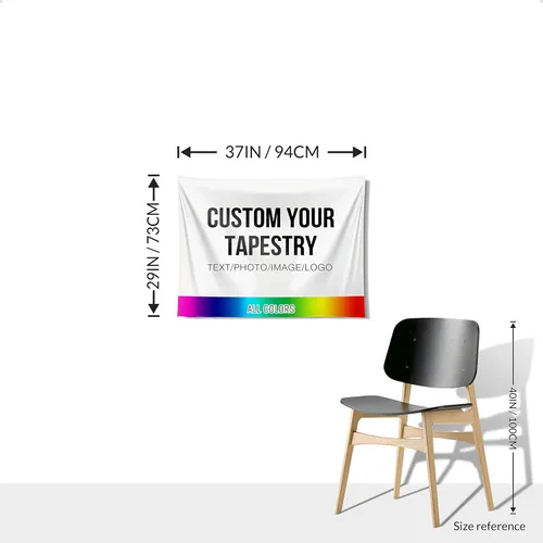 Miniatura 3 de Misnest Tapiz personalizado, fotos personalizadas, texto para el hogar, dormitorio, fiesta, sala de estar, telón de fondo, horizontal, 37 x 29