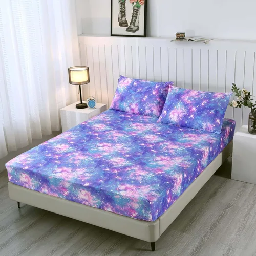 Miniatura 11 de SDIII Sábanas bajeras con bolsillos profundos para jugadores de microfibra suave color blanco, incluye 2 fundas de almohada, juego de sábanas