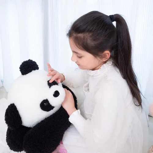 Miniatura 3 de Somao Juguete de peluche de oso panda gigante, lindo panda grande, almohada suave para abrazar para niños, novia, cojín para dormir, regalo