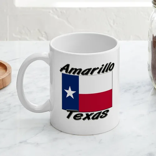 Miniatura 4 de CafePress – Taza Amarillo Texas – El único Taza de café, taza de café, S, Blanco