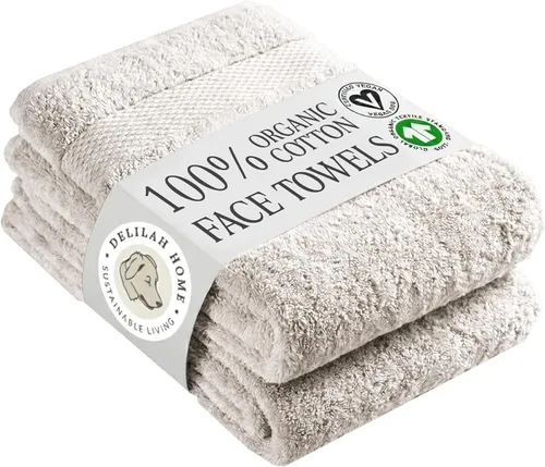 Miniatura 33 de Delilah Home Toallas de baño de algodón turco, suaves y absorbentes, 100% orgánicas, tejido grueso de 700 GSM, suaves para pieles sensibles, 6