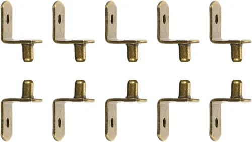 DTGN Pinza de soporte para estante en L de 0.2 x 0.31 pulgadas (DXL) - Paquete de 50 unidades - Bueno para estante de muebles - Soporte de estante