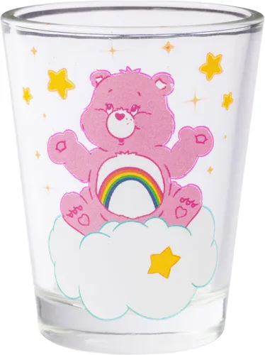 Miniatura 5 de Silver Buffalo Care Bears on Clouds con Funshine, Tenderheart, Cheer and Grumpy Bear - Juego de 4 mini vasos de 1.5 onzas Osos de cuidado