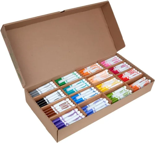 Miniatura 3 de Crayola Marcadores de trazo ancho Classpack (256 unidades), marcadores a granel para niños, suministros de arte para la escuela, suministros