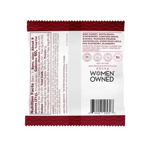 Miniatura 2 de Albanese World's Best True to Fruit™ - Gomitas de frutas favoritas estadounidenses, bolsa de caramelo de 0.75 onzas (paquete de 200)