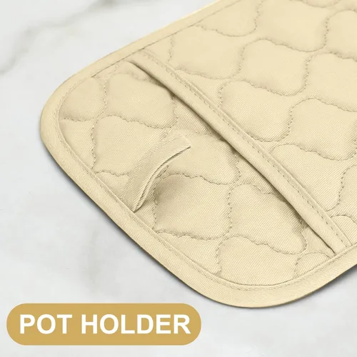Miniatura 4 de Juego de agarraderas para horno y paños de cocina/Toallas de cocina y paños de limpieza, guantes de horno y toallas de cocina de 500 grados