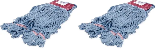 Miniatura 30 de Carlisle FoodService Products 369454B14 - Cabezal de trapeador con extremo en bucle con banda roja, azul, grande (paquete de 12)