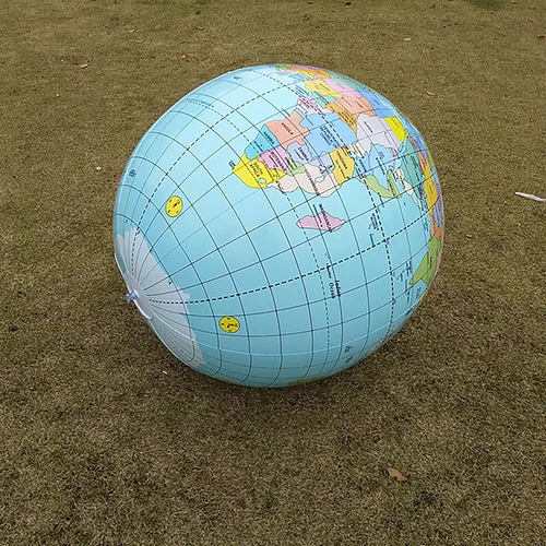 Miniatura 2 de SWR Globo inflable del mundo del PVC de 36 pulgadas, azul - juguete educativo para los niños y los adultos