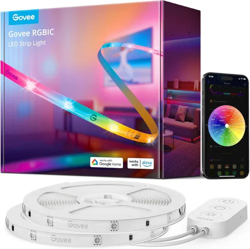 Miniatura 8 de Govee - Tira de luces LED RGBIC de 16.4 pies, luces LED inteligentes wifi, compatibles con Alexa y Google Assistant, control mediante aplicación