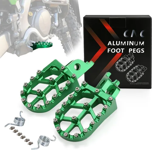 Miniatura 6 de JFG RACING Estribos para motos de cross, reposapiés para Dirt Bike Pedales para KX250F 06-18/KX250 19-22/KX450F 07-18/KX450 19-23/KLX450R Negro