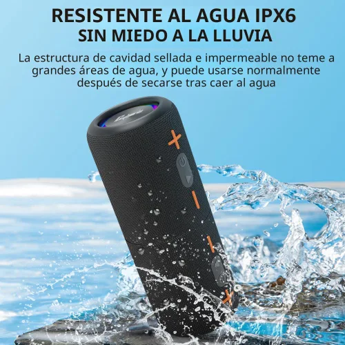Miniatura 4 de CYBORIS 2 en 1 Altavoz Bluetooth Portátil Separable, Altavoz Inalámbrico Separable Impermeable Bluetooth V5.3 con Sonido Estéreo Fuerte de 20 W