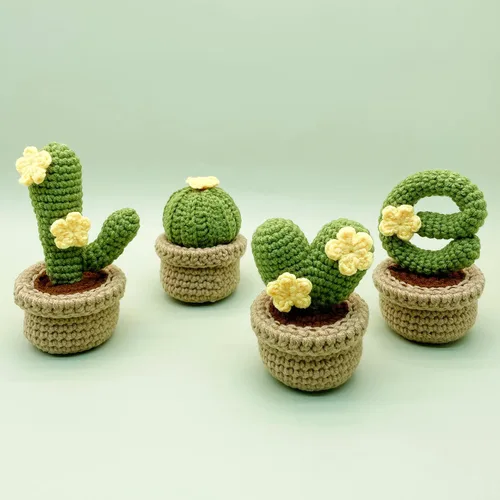 Miniatura 2 de Lily's Lyric Kit de ganchillo y manualidades Cactus Love Tutorial en video paso a paso para adultos adolescentes Idea de regalo