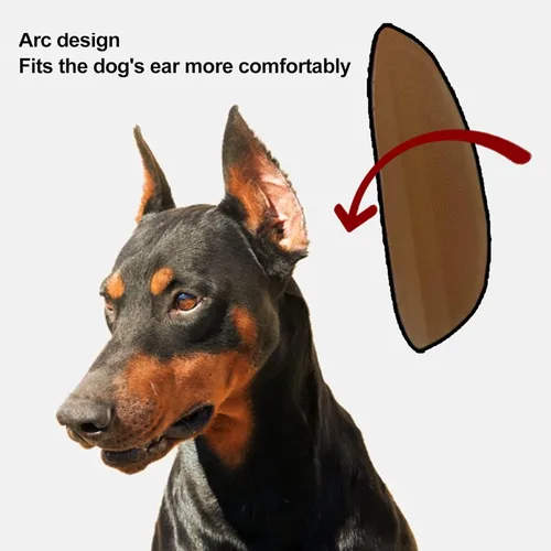 Miniatura 3 de 1 par de calcomanías para orejas de perro, herramienta de soporte vertical de corrección fija de oreja de perro, soporte vertical para orejas