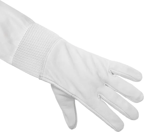 Miniatura 3 de Honey Keeper Guantes de apicultura - Piel de cabra con manga de lona ventilada y puño elástico