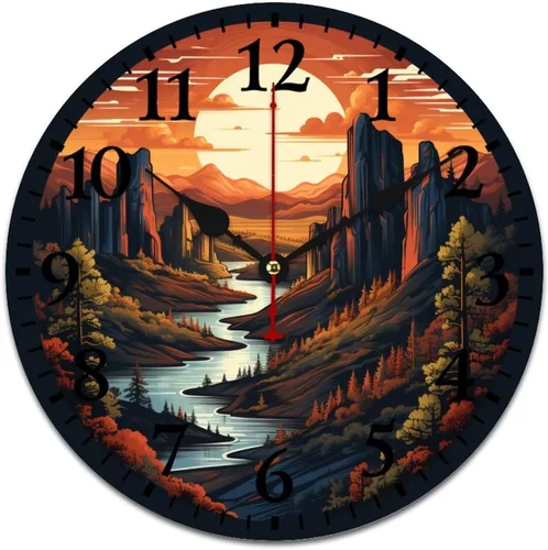 Miniatura 10 de Reloj de pared retro vintage de 16 pulgadas, estilo francés, estilo toscano y estilo vintage, funciona con pilas, con movimiento de cuarzo, números