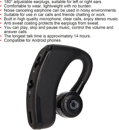 Miniatura 6 de Fydun V9 Solo Oído, Gancho Auricular V9 Bluetooth Bluetooth Deportes Conducción Negocio