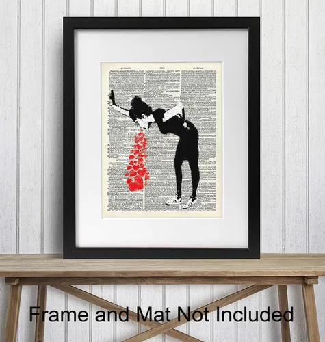Miniatura 2 de Banksy Graffiti Dictionary Art - Impresión fotográfica de 8 x 10 pulgadas, regalo único y genial para fanáticos de los murales urbanos, habitación