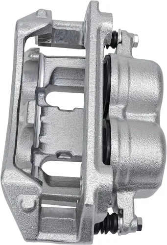Miniatura 5 de Detroit Axle - Pinza de freno de disco delantera del lado del conductor + pastillas de freno de cerámica con repuesto de hardware para Ford F-150