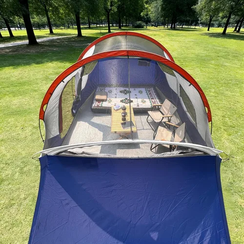 Miniatura 8 de CAMPROS CP Camping Tent 10/12 Person Family Cabin Tent, 2 Room Water Resistant Waterproof Tent with Top Rainfly, 4 Large Mesh Windows, Double Layer