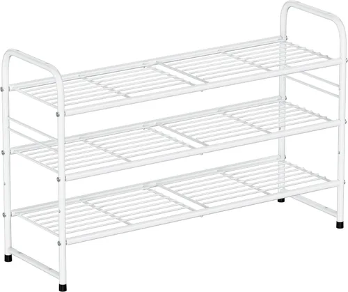 Miniatura 11 de SUFAUY - Estante para zapatos apilable de 2 niveles, zapatero para entrada, con gran capacidad, organizador de calzado para dormitorio, rejilla