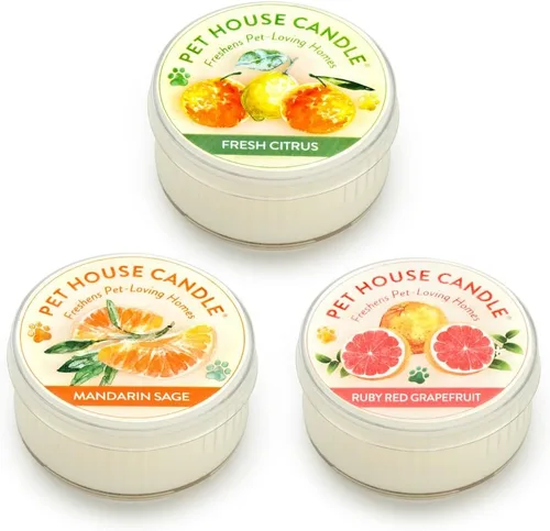 Miniatura 16 de Pet House - Mini velas para olor de mascotas, a base de plantas, velas perfumadas aptas para perros y gatos, té verde lavanda, paquete de 3