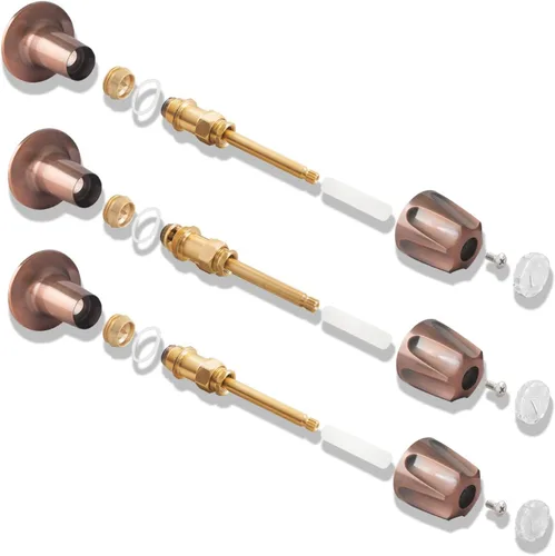 Miniatura 3 de SENTO Juego de molduras para tina y ducha de 3 asas para grifos Price Pfister, fácil instalación, metal resistente, cobre antiguo