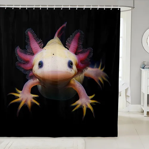 Miniatura 34 de Cortina de ducha de unicornio para niños, cortina de baño de dinosaurio de dibujos animados, conjuntos de accesorios de baño Kawaii de animales