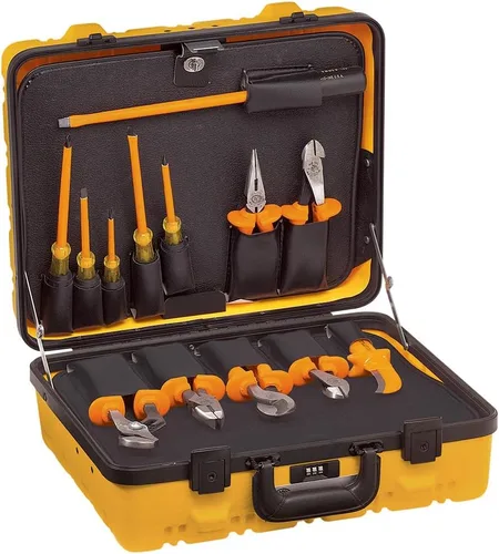 Miniatura 12 de Klein Tools 33527 Kit de herramientas aisladas de uso general, 1000 voltios, viene en estuche personalizado con cerradura de 3 paletas, 22 piezas