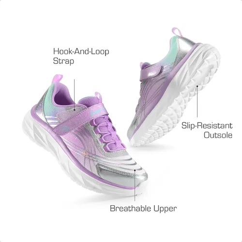 Miniatura 2 de DREAM PAIRS Tenis deportivos para niñas y niños con suela gruesa para niños pequeños y grandes