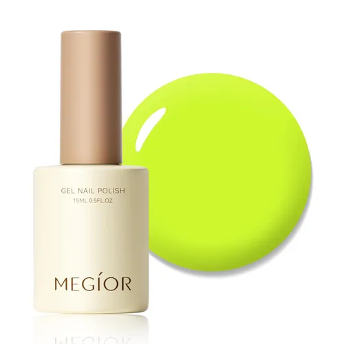 Miniatura 105 de MEGIOR Esmalte de uñas de gel blanco de 0.5 fl oz, color blanco antiguo, secado con luz UV, esmalte de gel francés, arte de uñas, salón de manicura